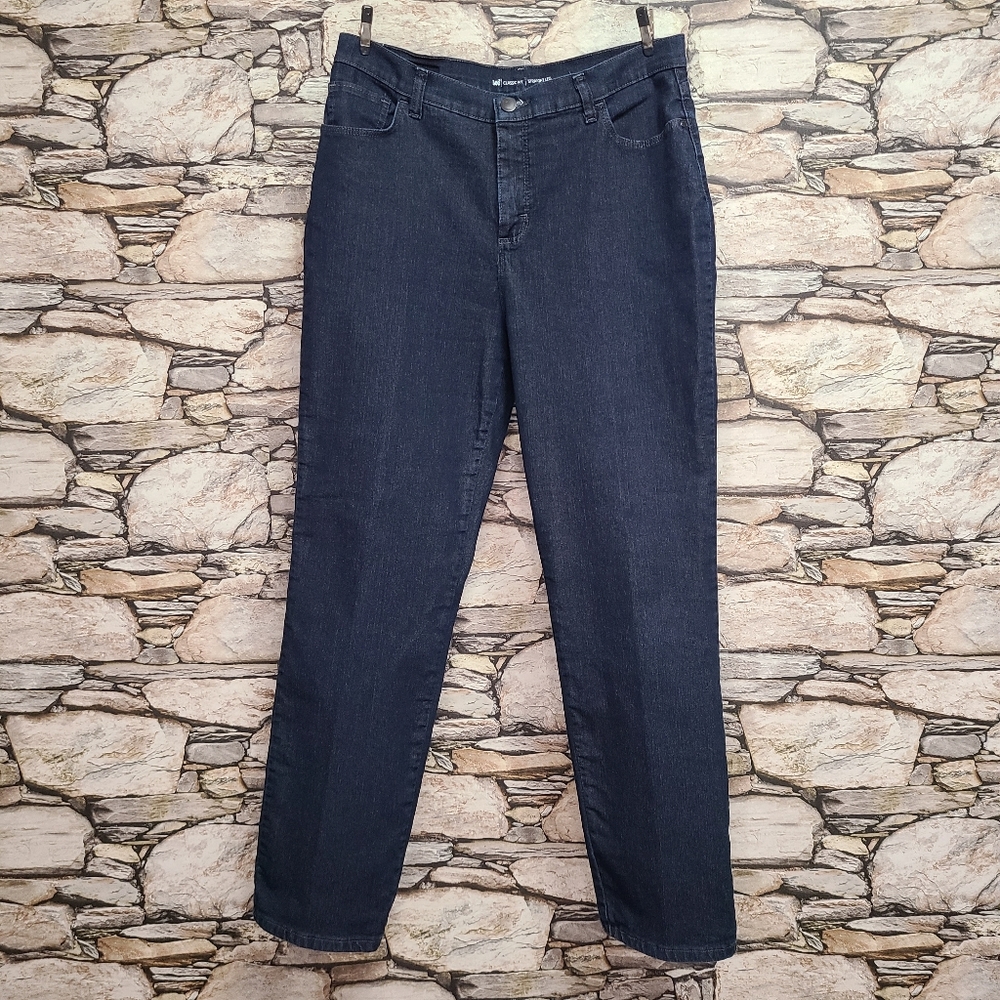 Lee Women Straight Leg Jeans Dark Wash Classic Fit